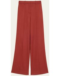Adam Lippes - Wyatt Stretch Canvas Wide-Leg Pants - Lyst