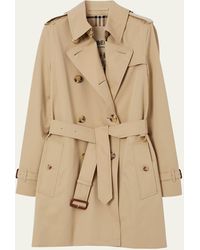 Burberry - Kensington Quilted Short Org 2 Coat With Hood - Lyst