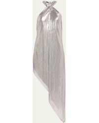 Rabanne - Chainmail Mesh Halter-neck Asymmetric Dress - Lyst