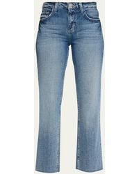 L'Agence - Milana Low-rise Cropped Straight Jeans - Lyst