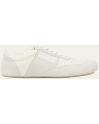 MM6 by Maison Martin Margiela - Anatomic Mixed Leather Sneakers - Lyst