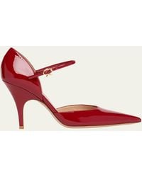Gianvito Rossi - 95Mm Sofia Patent Leather D'Orsay Pumps - Lyst