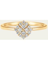Sara Weinstock - 18k Yellow Gold Flora Diamond Ring - Lyst