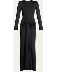 Victoria Beckham - Gathered Long Sleeve Gown - Lyst