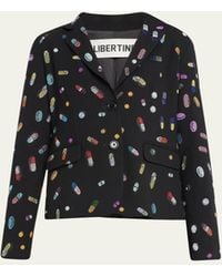 Libertine - Mothers Little Helpers Short Blazer With Crystal Detail - Lyst