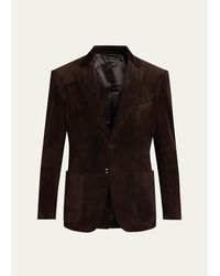 Tom Ford - Suede Single-Breasted Blazer - Lyst