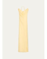 SIR. - Strobe Silk Off-Shoulder Gown - Lyst