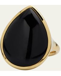 Ippolita - 18k Polished Rock Candy Medium Teardrop Ring In Onyx; Size 7 - Lyst