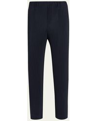 Homme Plissé Issey Miyake - Pleated Polyester Straight-leg Pants - Lyst