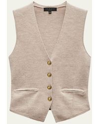 Rag & Bone - Ella Wool-Blend Vest - Lyst