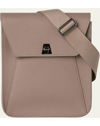 Akris - Anouk Small Leather Messenger Bag - Lyst