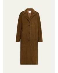 Vince - Long Suede Coat - Lyst