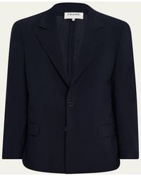FRAME - Unlined Wool Blazer - Lyst