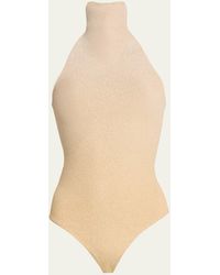 Wolford - Fading Shine Ombre Shimmer Turtleneck Bodysuit - Lyst