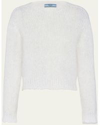 Prada - Mohair Crew-neck Sweater - Lyst