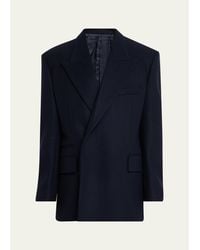 Givenchy - Deconstructed Wool Peak-Lapel Sport Jacket - Lyst