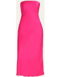 Ramy Brook - Shauna Strapless Cowl-Back Midi Dress - Lyst