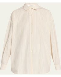 The Row - Caster Striped Oversized Button-Down Shirt - Lyst
