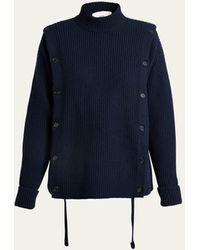 Setchu - Button Wool Cashmere Sweater - Lyst