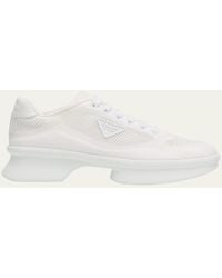 Prada - Wavy Rete Lace-Up Sneakers - Lyst