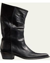 KHAITE - Clive Calfskin Moto Boots - Lyst