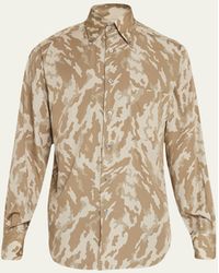Tom Ford - Camouflage-print Dress Shirt - Lyst