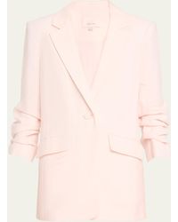 Cinq À Sept - Kylie 3/4-sleeve Linen Cotton Blazer - Lyst