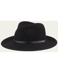 Rag & Bone - Floppy Brim Wool Fedora Hat - Lyst