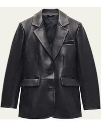Rag & Bone - Ash Leather Blazer - Lyst