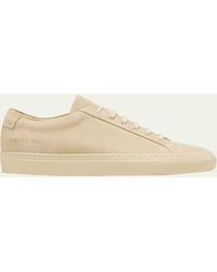 Common Projects - Achilles Suede Tonal-midsole Low-top Sneakers - Lyst