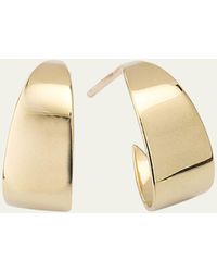 Lana Jewelry - 14k Yellow Gold Wrapped Wide Curved Huggie Earrings - Lyst
