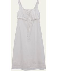 DUNST - Shirred Sleeveless Midi Dress - Lyst