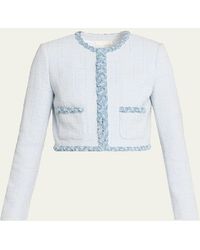 LoveShackFancy - Azula Tweed Jacket - Lyst