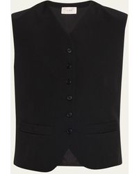 The Row - Vegas Button-front Wool Vest - Lyst