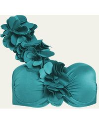 PATBO - Flower Applique Bikini Top - Lyst