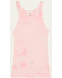 RE/DONE - Ribbed Scoop-Neck Tank Top - Lyst