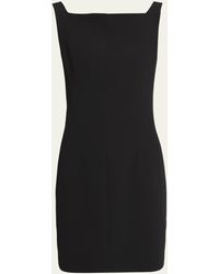 Givenchy - Draped-back Boatneck Sleeveless Mini Dress - Lyst