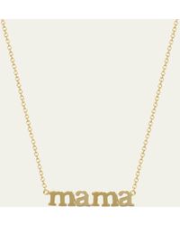 Jennifer Meyer - 18k Mama Pendant Necklace - Lyst
