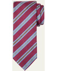 Charvet - Schappe Silk Stripe Tie - Lyst