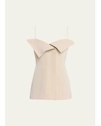 FFORME - Eilwen Tailored Linen-Blend Sleeveless Top - Lyst
