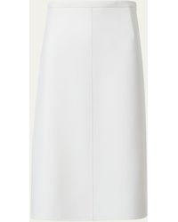 Akris - Wool Double Face Stretch A-line Skirt - Lyst