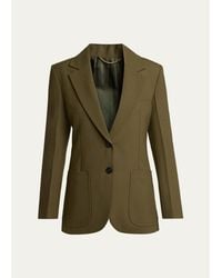 Victoria Beckham - Katherine Patch Pocket Wool Single-Breasted Jacket - Lyst