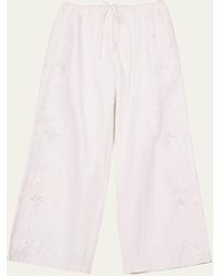 Ciao Lucia - Ermmano Embroidered Drawstring Pants - Lyst