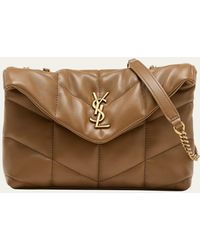Saint Laurent - Lou Puffer Toy Ysl Shoulder Bag In Quilted Leather - Lyst