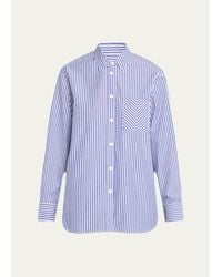 Rag & Bone - Maxine Striped Button-Front Shirt - Lyst