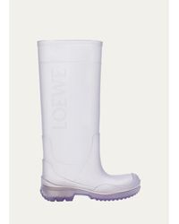 Loewe - Storm Rubber Knee-High Rain Boots - Lyst