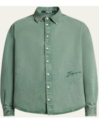 Jacquemus - De-Nimes Simon Casual Button-Down Shirt - Lyst