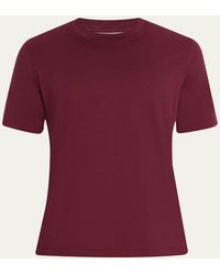 Brunello Cucinelli - Cotton Jersey Solid Crewneck T-Shirt - Lyst