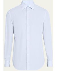 Giorgio Armani - Micro-check Dress Shirt - Lyst