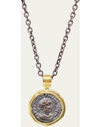 Jorge Adeler - Authentic Emperor Valerian %26 Roman Eagle Reversible Coin Pendant In 18k Gold From - Lyst